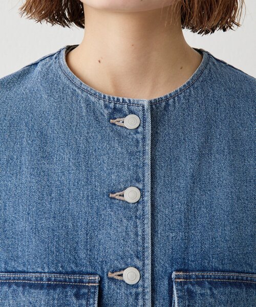 Whim Gazette（ウィムガゼット）の「デニムクルージャケット（デニムジャケット・レディース・ブルー・FREE）」の12枚目の写真