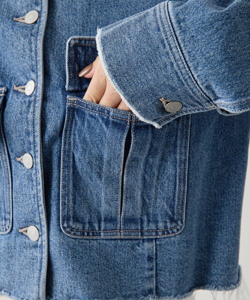 Whim Gazette（ウィムガゼット）の「デニムクルージャケット（デニムジャケット・レディース・ブルー・FREE）」の14枚目の写真