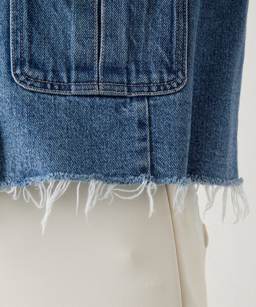 Whim Gazette（ウィムガゼット）の「デニムクルージャケット（デニムジャケット・レディース・ブルー・FREE）」の15枚目の写真