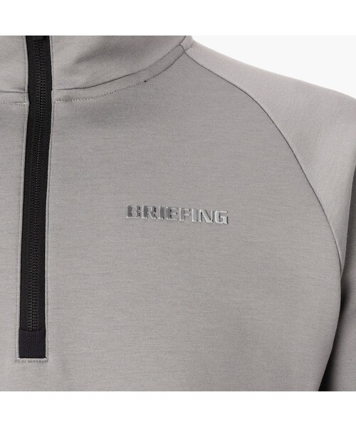 BRIEFING（ブリーフィング）の「【BRIEFING GOLF／ブリーフィングゴルフ】MS WARM 3D LOGO HALFZIP TOP（Tシャツ/カットソー・メンズ・ブラック/グレー/ベージュ・M/L/XL）」の14枚目の写真