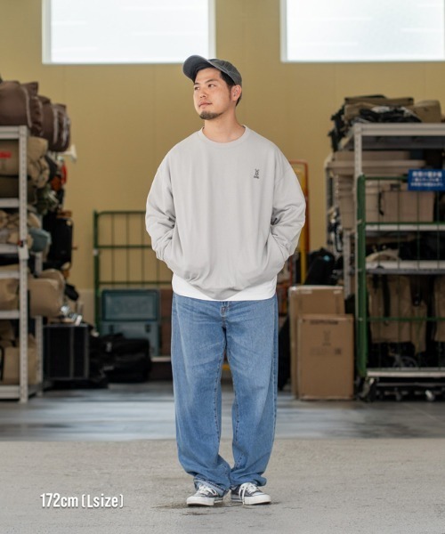 DOD（ディーオーディー）の「ディーオーディー DOD ウサロゴスウェット アウトドアカジュアル スウェットパーカー（パーカー・メンズ・グレー・M/L/XL）」の4枚目の写真