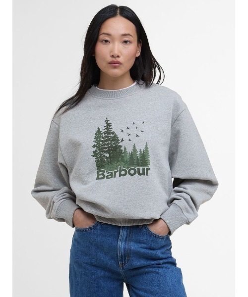 Barbour(バブアー)の「Matilda プリント スウェット(スウェット・レディース・グレー/ホワイト・SMALL/MEDIUM)」の6枚目の写真