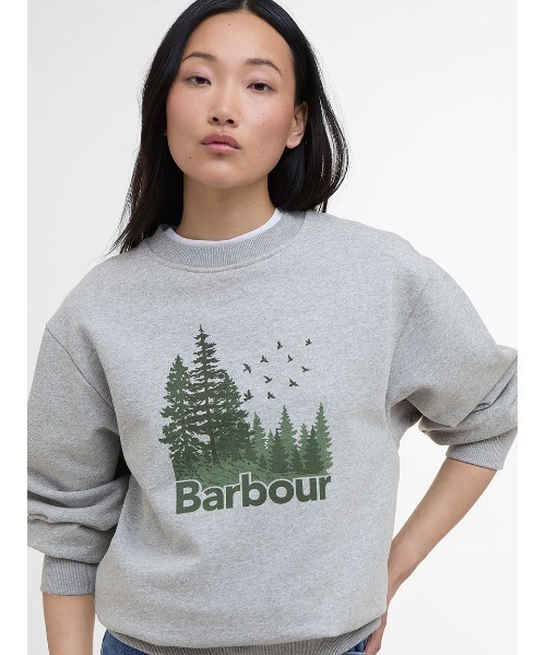 Barbour(バブアー)の「Matilda プリント スウェット(スウェット・レディース・グレー/ホワイト・SMALL/MEDIUM)」の8枚目の写真