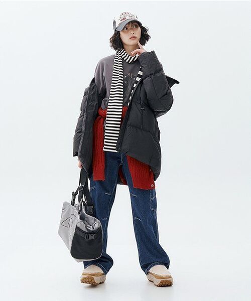PARTIMENTO WOMEN(パルティメントウィメン)の「アンバランスポケットワークジーンズ_ダークブルー(デニムパンツ・レディース・その他・SMALL/MEDIUM)」の7枚目の写真