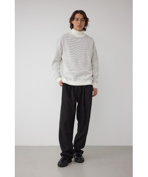 AZUL by moussy(アズールバイマウジー)の「ハニカムタートルネックニット(ニット/セーター・メンズ・オフホワイト/グレー/ブラック・MEDIUM/LARGE)」の6枚目の写真