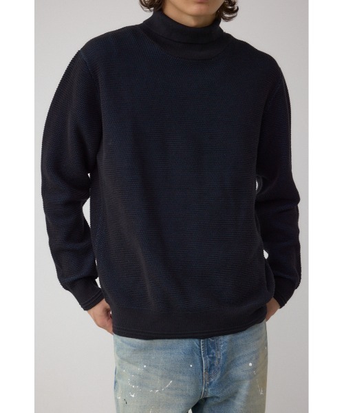 AZUL by moussy(アズールバイマウジー)の「ハニカムタートルネックニット(ニット/セーター・メンズ・オフホワイト/グレー/ブラック・MEDIUM/LARGE)」の14枚目の写真