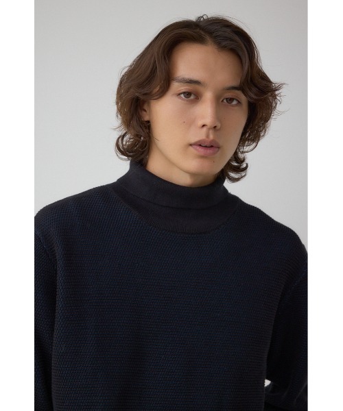 AZUL by moussy(アズールバイマウジー)の「ハニカムタートルネックニット(ニット/セーター・メンズ・オフホワイト/グレー/ブラック・MEDIUM/LARGE)」の15枚目の写真