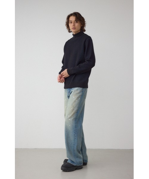 AZUL by moussy(アズールバイマウジー)の「ハニカムタートルネックニット(ニット/セーター・メンズ・オフホワイト/グレー/ブラック・MEDIUM/LARGE)」の16枚目の写真