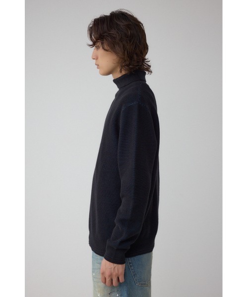 AZUL by moussy(アズールバイマウジー)の「ハニカムタートルネックニット(ニット/セーター・メンズ・オフホワイト/グレー/ブラック・MEDIUM/LARGE)」の18枚目の写真
