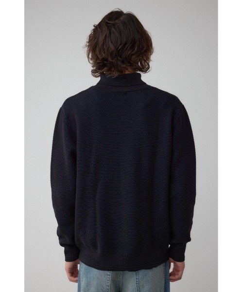 AZUL by moussy(アズールバイマウジー)の「ハニカムタートルネックニット(ニット/セーター・メンズ・オフホワイト/グレー/ブラック・MEDIUM/LARGE)」の19枚目の写真