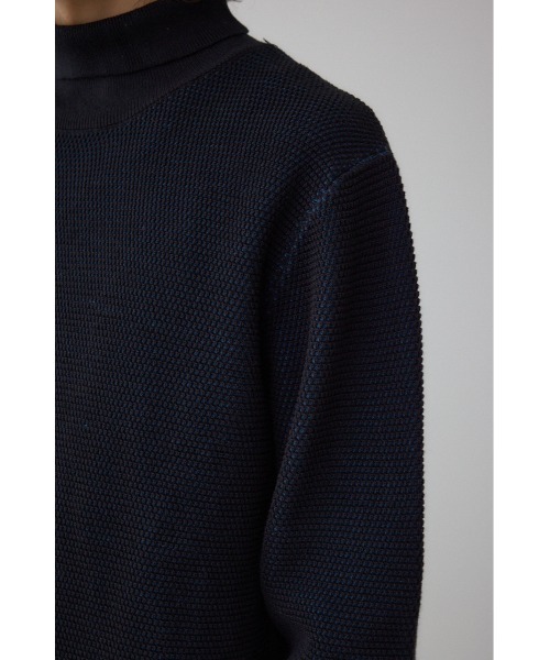 AZUL by moussy(アズールバイマウジー)の「ハニカムタートルネックニット(ニット/セーター・メンズ・オフホワイト/グレー/ブラック・MEDIUM/LARGE)」の21枚目の写真
