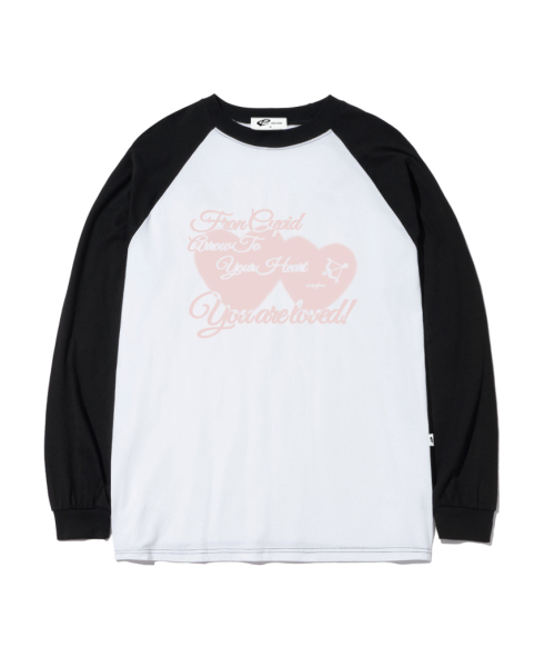 ESCAPEFROM(エスケープフロム)の「ブラーハートテキストプリントロングスリーブブラック(Tシャツ/カットソー・レディース・その他・MEDIUM/LARGE/SMALL)」の2枚目の写真