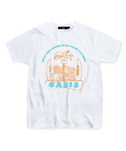 ESCAPEFROM(エスケープフロム)の「アクアオレンジ ESCF オアシス Tシャツ ホワイト(Tシャツ/カットソー・レディース・その他・LARGE/SMALL/MEDIUM)」の2枚目の写真