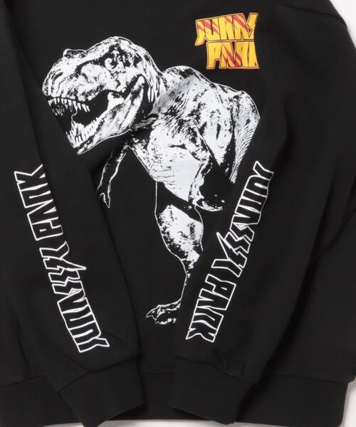 BABYDOLL(ベビードール)の「親子お揃い ジュラシックパーク グラフィックトレーナー 1123K(スウェット・キッズ・ブラック・90cm/100cm/110cm/120cm/130cm/140cm)」の3枚目の写真