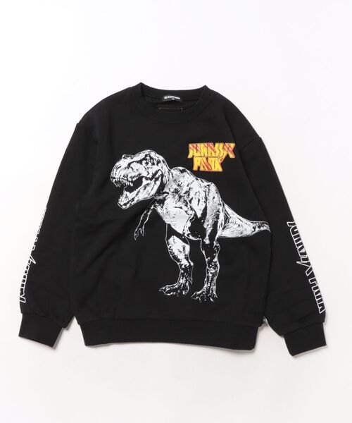 BABYDOLL(ベビードール)の「親子お揃い ジュラシックパーク グラフィックトレーナー 1123K(スウェット・キッズ・ブラック・90cm/100cm/110cm/120cm/130cm/140cm)」の4枚目の写真