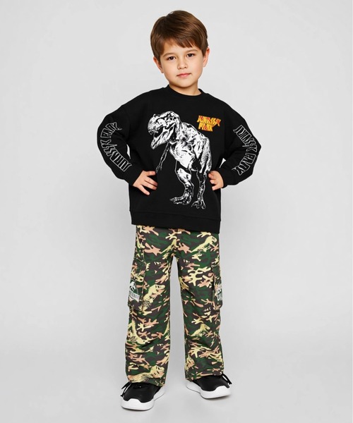 BABYDOLL(ベビードール)の「親子お揃い ジュラシックパーク グラフィックトレーナー 1123K(スウェット・キッズ・ブラック・90cm/100cm/110cm/120cm/130cm/140cm)」の5枚目の写真