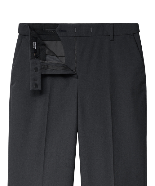 MUSINSA STANDARD WOMAN（ムシンサスタンダードウーマン）の「女性用ワイド隠しバンディングスラックス[グレー]（スラックス・レディース・その他・34/32/30/31/24/25/26/27/28/29）」の4枚目の写真