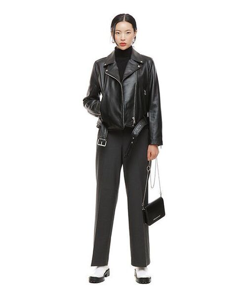 MUSINSA STANDARD WOMAN（ムシンサスタンダードウーマン）の「女性用ワイド隠しバンディングスラックス[グレー]（スラックス・レディース・その他・34/32/30/31/24/25/26/27/28/29）」の20枚目の写真