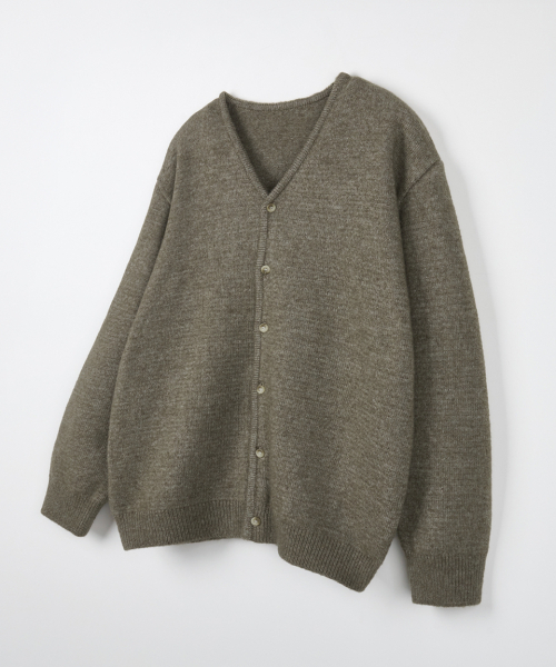 NODU（ノードユー）の「セージベーシックカーディガン[カーキ]（カーディガン/ボレロ・メンズ・その他・MEDIUM/LARGE）」の5枚目の写真