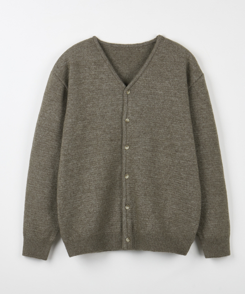 NODU（ノードユー）の「セージベーシックカーディガン[カーキ]（カーディガン/ボレロ・メンズ・その他・MEDIUM/LARGE）」の6枚目の写真
