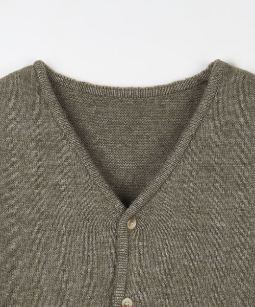NODU（ノードユー）の「セージベーシックカーディガン[カーキ]（カーディガン/ボレロ・メンズ・その他・MEDIUM/LARGE）」の8枚目の写真