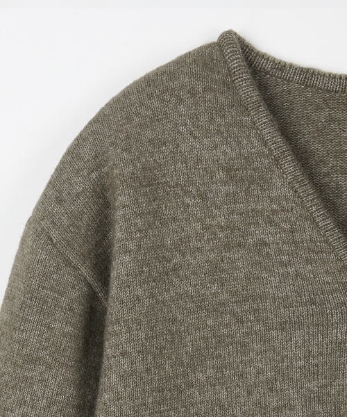 NODU（ノードユー）の「セージベーシックカーディガン[カーキ]（カーディガン/ボレロ・メンズ・その他・MEDIUM/LARGE）」の9枚目の写真