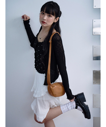 THE GREEN LAB(UO[{)FAUX Leather Mini Crossbody Bag [Camel](bZW[obO)