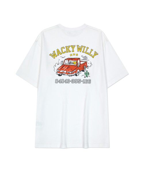 Wacky WiLLy(ワッキーウィリー)の「キキドライビンググラフィック半袖Tシャツホワイト(Tシャツ/カットソー・レディース・その他・MEDIUM/LARGE/X-LARGE/SMALL)」の3枚目の写真