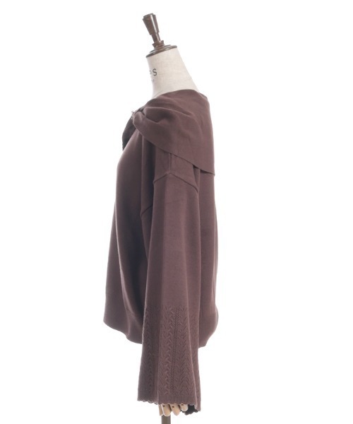 axes femme(アクシーズファム)の「ドレープリボンフレア袖ニット(ニット/セーター・レディース・ホワイト/ブラウン/ラベンダー・FREE)」の13枚目の写真