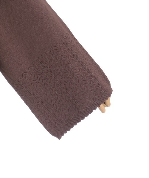 axes femme(アクシーズファム)の「ドレープリボンフレア袖ニット(ニット/セーター・レディース・ホワイト/ブラウン/ラベンダー・FREE)」の18枚目の写真