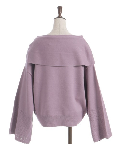 axes femme(アクシーズファム)の「ドレープリボンフレア袖ニット(ニット/セーター・レディース・ホワイト/ブラウン/ラベンダー・FREE)」の22枚目の写真