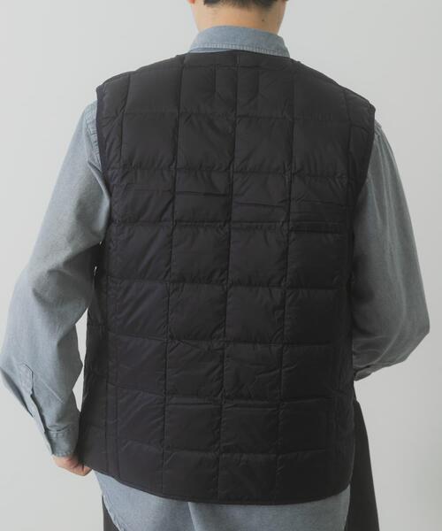 TAION（タイオン）の「TAION　CrewNeck Button Down Vest（ダウンベスト・メンズ・チャコールグレー/カーキ/ブラック/ダークブラウン/ネイビー・LARGE/X-LARGE/MEDIUM）」の21枚目の写真
