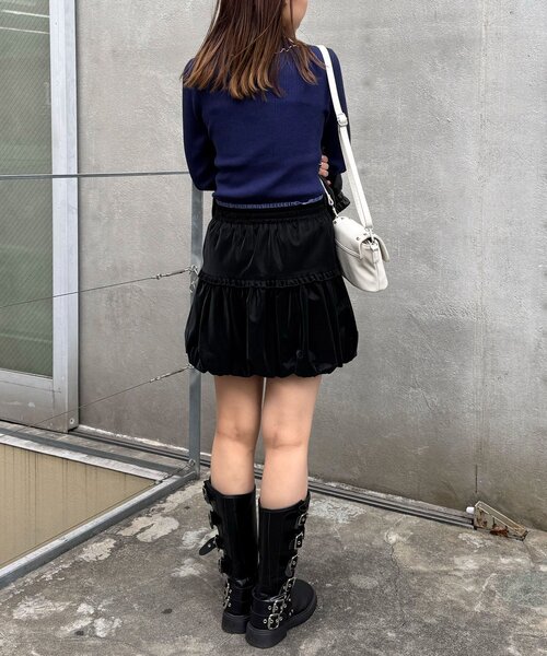 CIAOPANIC（チャオパニック）の「アンチピリングメローニット（ニット/セーター・レディース・イエロー/レッド/ブルー/ブラック/ネイビー/ホワイト・ONE SIZE）」の17枚目の写真