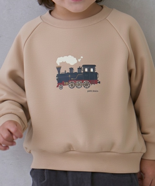 petit main（プティマイン）の「【プティプラ】BOYSトレーナー（スウェット・キッズ・ブルー系その他/ダークグレー/カラフル/レッド/グリーン/クリーム/トップグレー/ホワイト系その他/ベージュ/黄緑系・90cm/80ｃｍ/100cm/130cm/120cm/110cm）」の5枚目の写真