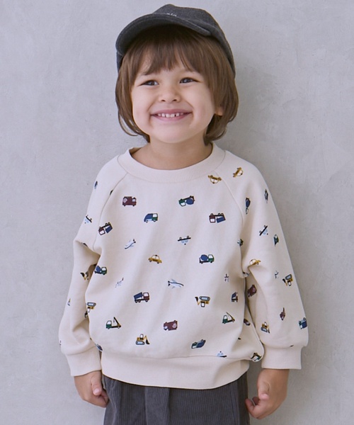 petit main（プティマイン）の「【プティプラ】BOYSトレーナー（スウェット・キッズ・ブルー系その他/ダークグレー/カラフル/レッド/グリーン/クリーム/トップグレー/ホワイト系その他/ベージュ/黄緑系・90cm/80ｃｍ/100cm/130cm/120cm/110cm）」の10枚目の写真