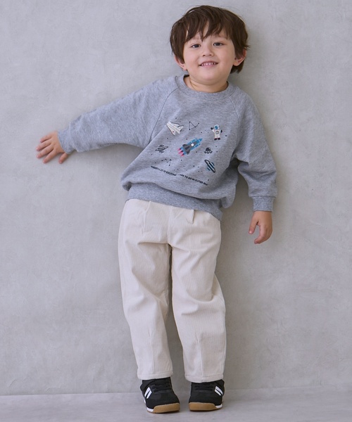 petit main（プティマイン）の「【プティプラ】BOYSトレーナー（スウェット・キッズ・ブルー系その他/ダークグレー/カラフル/レッド/グリーン/クリーム/トップグレー/ホワイト系その他/ベージュ/黄緑系・90cm/80ｃｍ/100cm/130cm/120cm/110cm）」の11枚目の写真