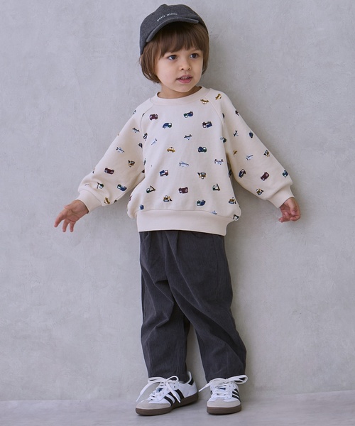 petit main（プティマイン）の「【プティプラ】BOYSトレーナー（スウェット・キッズ・ブルー系その他/ダークグレー/カラフル/レッド/グリーン/クリーム/トップグレー/ホワイト系その他/ベージュ/黄緑系・90cm/80ｃｍ/100cm/130cm/120cm/110cm）」の14枚目の写真