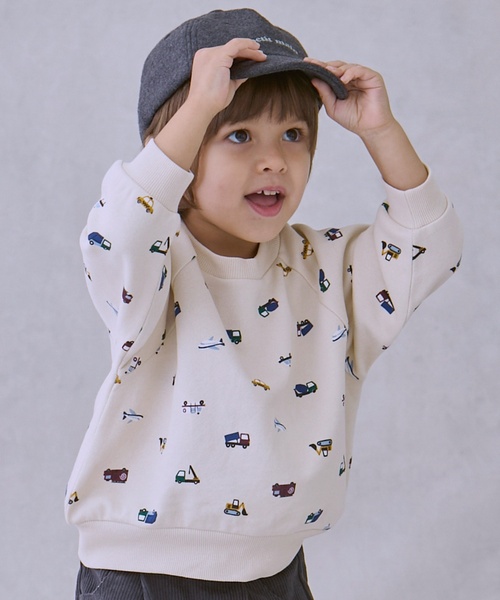 petit main（プティマイン）の「【プティプラ】BOYSトレーナー（スウェット・キッズ・ブルー系その他/ダークグレー/カラフル/レッド/グリーン/クリーム/トップグレー/ホワイト系その他/ベージュ/黄緑系・90cm/80ｃｍ/100cm/130cm/120cm/110cm）」の15枚目の写真