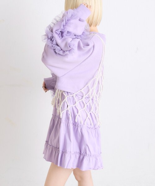 w closet（ダブルクローゼット）の「パールビスチェ（その他・レディース・オフホワイト・FREE）」の3枚目の写真