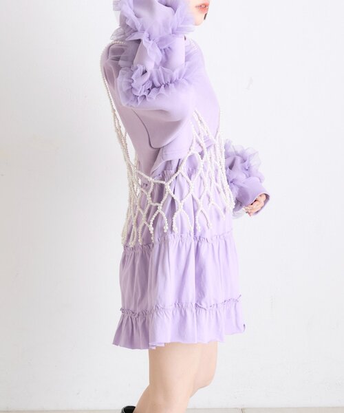 w closet（ダブルクローゼット）の「パールビスチェ（その他・レディース・オフホワイト・FREE）」の5枚目の写真