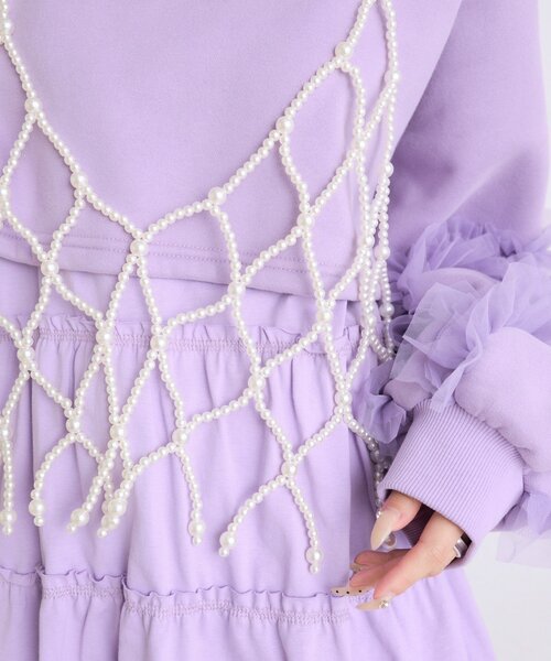 w closet（ダブルクローゼット）の「パールビスチェ（その他・レディース・オフホワイト・FREE）」の8枚目の写真