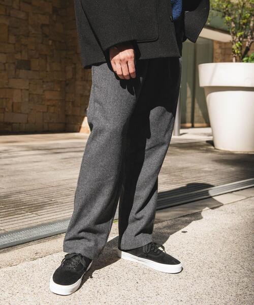 URBAN RESEARCH DOORS（アーバンリサーチドアーズ）の「ウール混ヘリンボーンイージートラウザー（その他パンツ・メンズ・ブラウン/ブラック・MEDIUM/LARGE）」の6枚目の写真