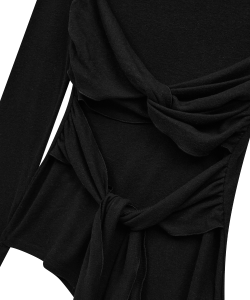 Midnight Move（ミッドナイトムーブ）の「tw t (black)（Tシャツ/カットソー・レディース・その他・FREE）」の2枚目の写真