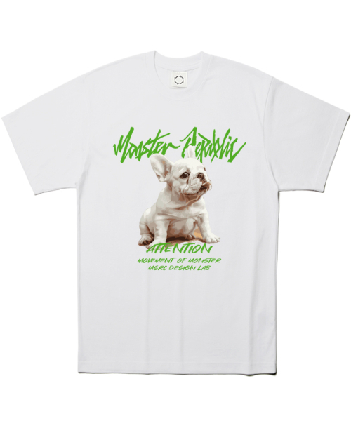 MONSTER REPUBLIC（モンスターリパブリック）の「フレンチライトグリーンTシャツホワイト（Tシャツ/カットソー・レディース・その他・MEDIUM/SMALL/X-LARGE/LARGE）」の2枚目の写真