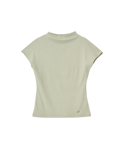 SALON DE YOHN(サロンドヨーン)の「Classic Mock neck Tee_ Green(Tシャツ/カットソー・レディース・その他・SMALL/MEDIUM)」の4枚目の写真