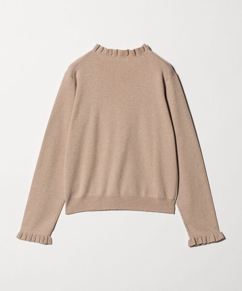 Steven Alan（スティーブンアラン）の「＜Steven Alan＞コットン カシミヤ フリル ニット（ニット/セーター・レディース・ベージュ/ネイビー・FREE）」の9枚目の写真