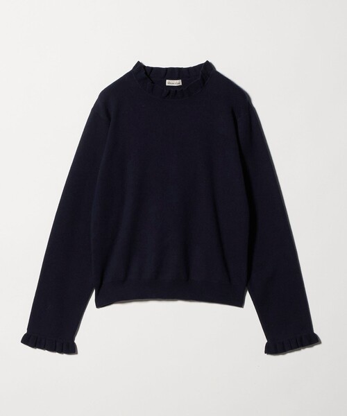 Steven Alan（スティーブンアラン）の「＜Steven Alan＞コットン カシミヤ フリル ニット（ニット/セーター・レディース・ベージュ/ネイビー・FREE）」の14枚目の写真