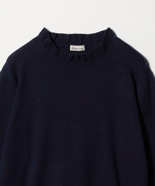 Steven Alan（スティーブンアラン）の「＜Steven Alan＞コットン カシミヤ フリル ニット（ニット/セーター・レディース・ベージュ/ネイビー・FREE）」の16枚目の写真