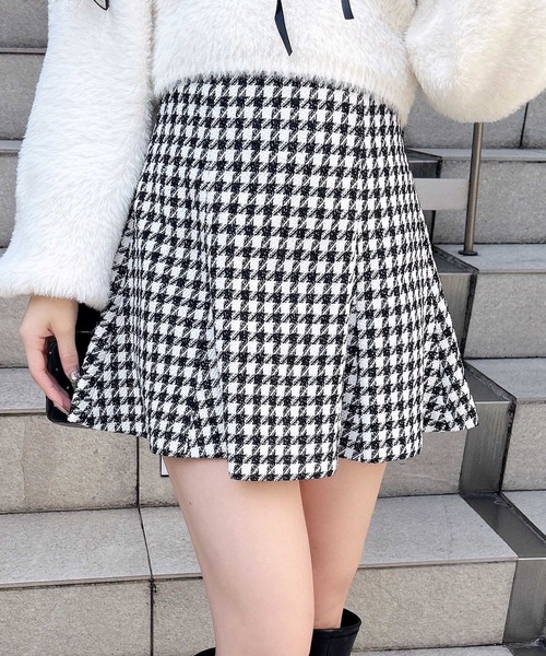 INGNI（イング）の「ハイウエストフレアミニスカパン（スカート・レディース・グレー/ブラック/その他11・FREE）」の3枚目の写真