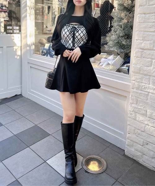 INGNI（イング）の「ハイウエストフレアミニスカパン（スカート・レディース・グレー/ブラック/その他11・FREE）」の18枚目の写真